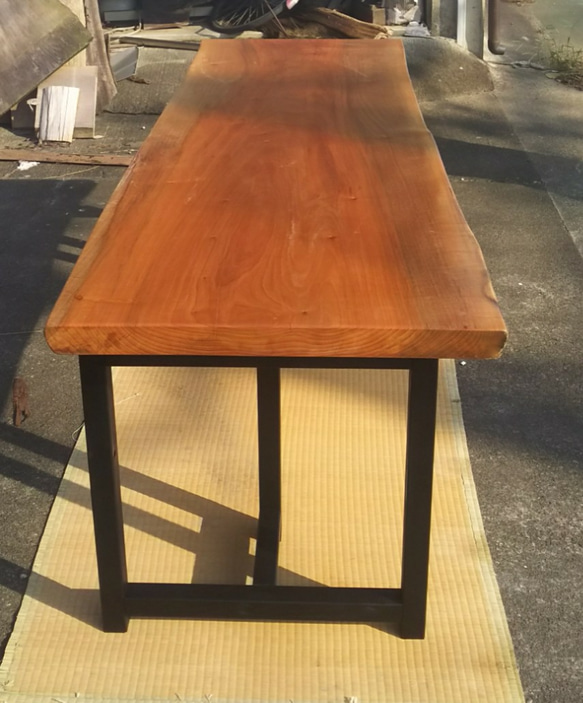 ダイニングテーブル テーブル 一枚板 タブ 2枚目の画像