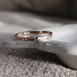 ステンレスリング　プラチナカットリング　レディースリング　ピンキーリング　指輪レディース 4枚目の画像