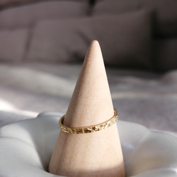 ステンレスリング　プラチナカットリング　レディースリング　ピンキーリング　指輪レディース 8枚目の画像