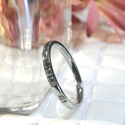 ステンレスリング　指輪　ピンキーリング　指輪レディース　サージカルステンレス　金属アレルギー対応 2枚目の画像