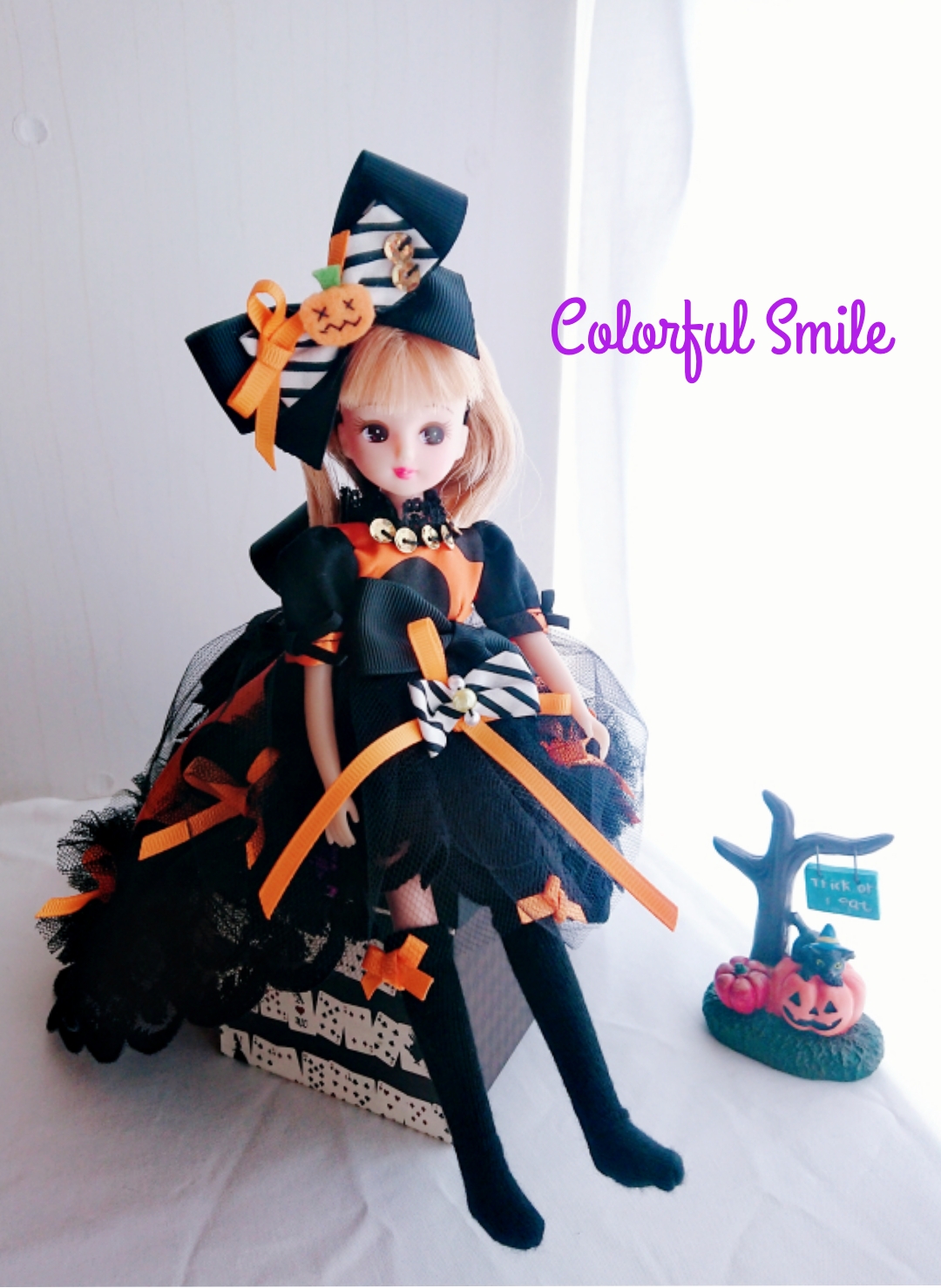 りぼん · ᯅ · ♡様お取り置き№3767　ハロウィンレジン(再販不可) ☆ハロウィンのかぼちゃinおばけちゃん (受注生産) 樹脂粘土