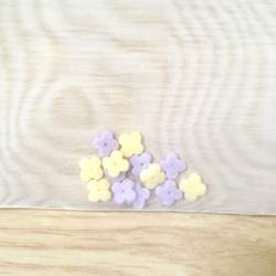 餅花のサシェ(紫陽花 黄色×紫)【お好きな香りで】 5枚目の画像