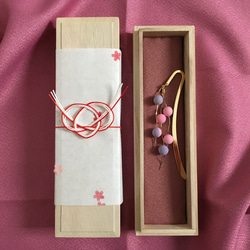 ラムネのような餅花風ブックマーカー(ピンク系) 7枚目の画像
