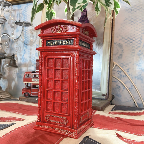 Á）UK ロンドン/ 電話ボックス Style/ ディスプレイ プランター
