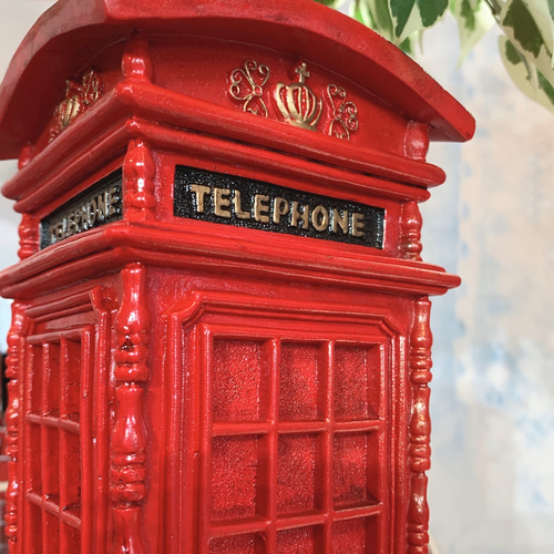 Á）UK ロンドン/ 電話ボックス Style/ ディスプレイ プランター