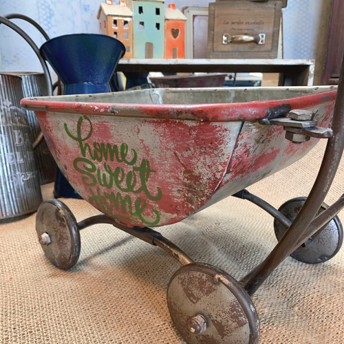 Antique garden/ガーデン オーナメント/ シャビーワゴン/荷車 Antique garden/ガーデン オーナメント/ シャビーワゴン/荷車