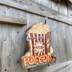 American style/ historic popcorn shelf/ ポップコーン 飾り棚 3枚目の画像