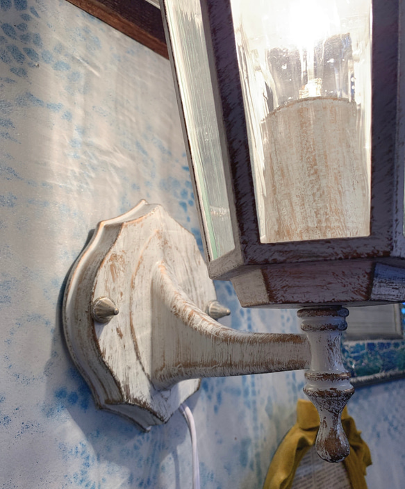 アンティークな部屋/ ウォールランプ/Avenue Lamp /（アンティーク ホワイト） 6枚目の画像