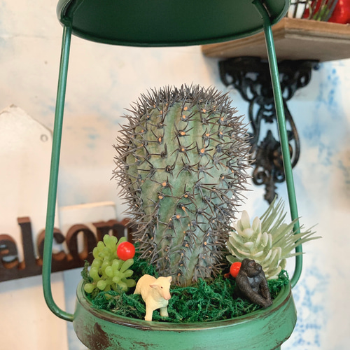 Antique garden/ガーデンオーナメント/ ポスト型/ Green / アレンジ