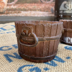 アメリカン コーヒー樽 Style/ 樽型プランター / mini size 2個セット/type.1 5枚目の画像