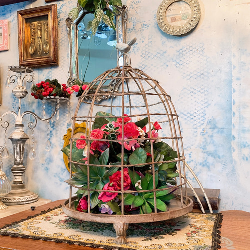 Antique style/bird cage /display holder/プランターホルダー（L