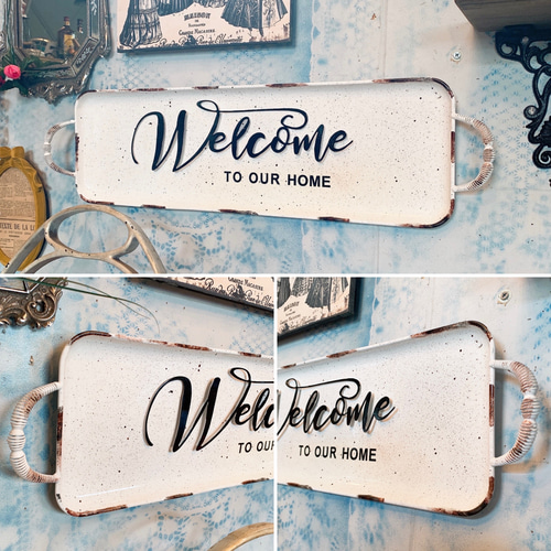 アンティークなお店 おしゃれなウェルカムボード 壁掛け看板 Ver.2 アンティークなお店 おしゃれなウェルカムボード 壁掛け看板 Ver.2