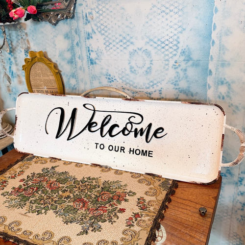アンティークなお店 おしゃれなウェルカムボード 壁掛け看板 Ver.2 アンティークなお店 おしゃれなウェルカムボード 壁掛け看板 Ver