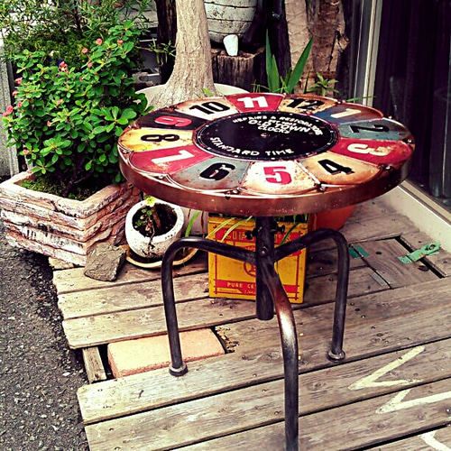 antique & Vintage furniture at's(アッツ)□ / アーリーアメリカン ステップサイドテーブル