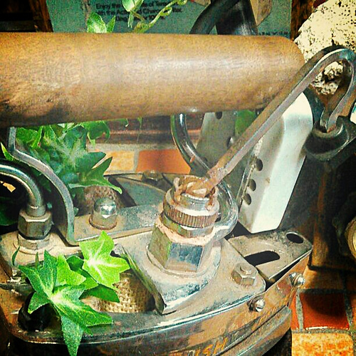 インダストリアル機械金属製 オブジェオーナメント鉄錆アイアン