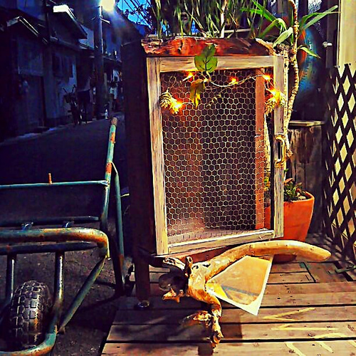 ジャンクガーデン/ オブジェ思考ディスプレイ看板/ シャビー 店舗 什器