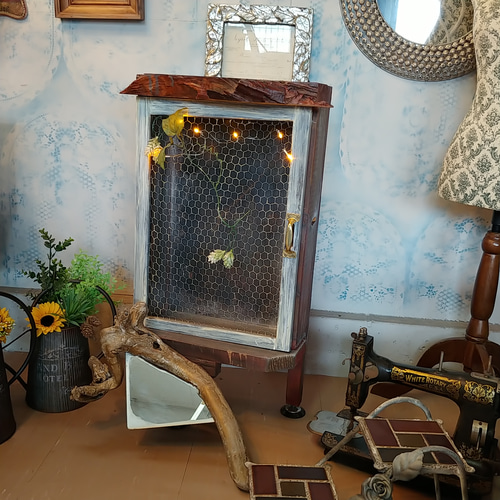 ジャンクガーデン/ オブジェ思考ディスプレイ看板/ シャビー 店舗 什器