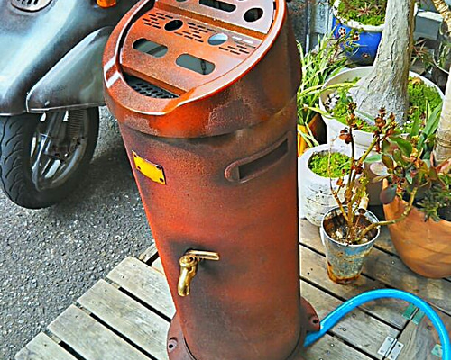 【GARAGE B 】ビンテージ缶 アンティークスタンド  世田谷ベース 0_96884ef2b8f839707c7c0a5d04ef