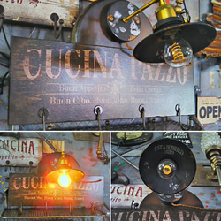 ヴィンテージStyle/
BAR ウォールランプ/
4ハンガーフックボード/
#店舗什器
#CUCINA PAZZO 4枚目の画像