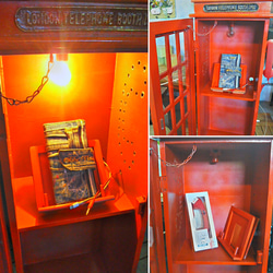 ロンドン/ 電話ボックス型/  スマホケース（i pad） 充電キャビネット/ #固定電話 2枚目の画像