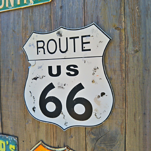 輸入雑貨 アメリカンクラシック LED Sign サイン ROUTE 66