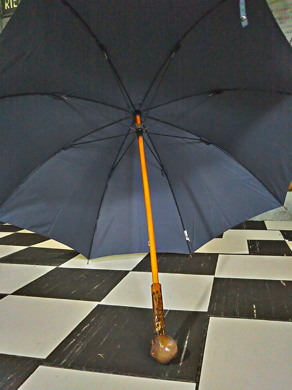 アンダーグラウンド Style/ シルバーグレイファッション ITEM/ スカルヘッド アンブレラ / 《髑髏の傘》 3枚目の画像