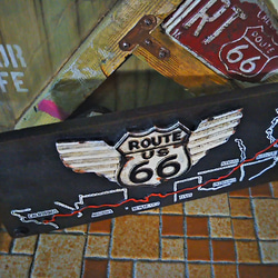 アメリカン/ デコレーション Item/  ROUTE66 ウォールデコ/ #ルート66 #壁掛け #カリフォルニア 2枚目の画像