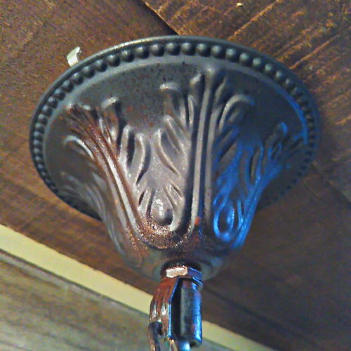 ヴィンテージ グラス シェイド/ シリンダー型/ シーリングライト  