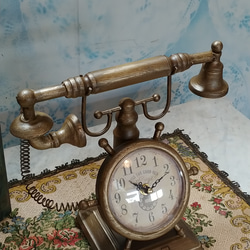 ✢fome九十九里ヤード✢ Antique商材/ レトロディスプレイクロック（1） 《Telephone Clock》　 7枚目の画像