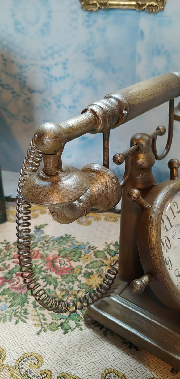 ✢fome九十九里ヤード✢ Antique商材/ レトロディスプレイクロック（1） 《Telephone Clock》　 9枚目の画像