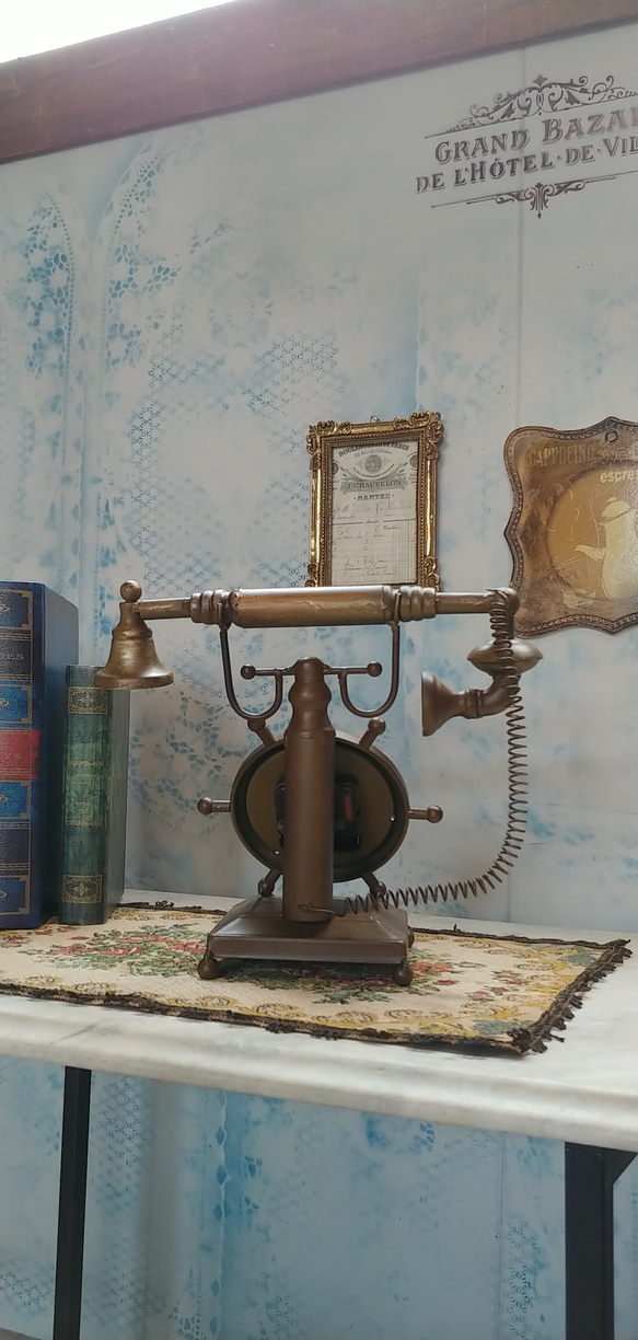 ✢fome九十九里ヤード✢ Antique商材/ レトロディスプレイクロック（2） 《Telephone Clock》　 9枚目の画像