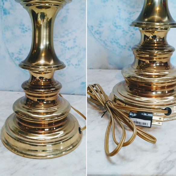 アメリカン アンティーク/
花柄 カピス貝 ステンド /
スタンドランプ/　
Antique  Lamp/
店舗什器 4枚目の画像