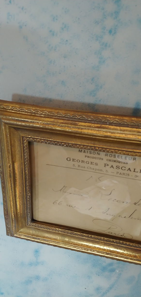 Antique PARIS Enveloppe/
ロイヤルサロン/
ブロカント フォトフレーム/
#店舗什器 
#アンテ 8枚目の画像
