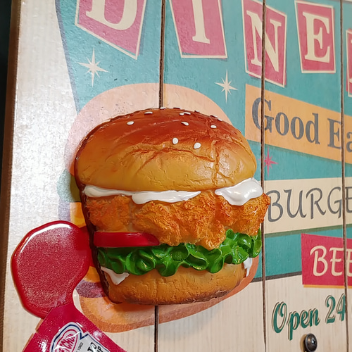 アメリカンダイナー/ BURGERS（ハンバーガー） OPEN & CLOSE 屋内用