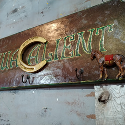 アメリカン ヴィンテージ Style/ 馬蹄サインボード & ハンガーフック