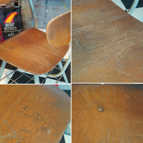 アメリカンヴィンテージ アメリカン スクールデスク（改） Vans アメリカンヴィンテージ/ スクールデスク（改） テーブル&チェア