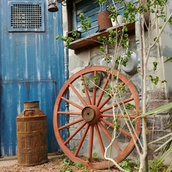 Antique商材/ カントリー ウエスタン/ ガーデンオーナメント（直径