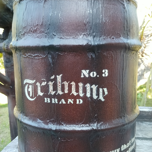 アメリカン Style/ 木製樽仕様 リメイク缶/ ドラム缶 プランター