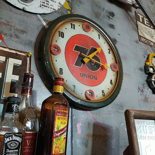 アメリカンウォールクロック 76 フィリップス66 壁掛け時計 アメリカン