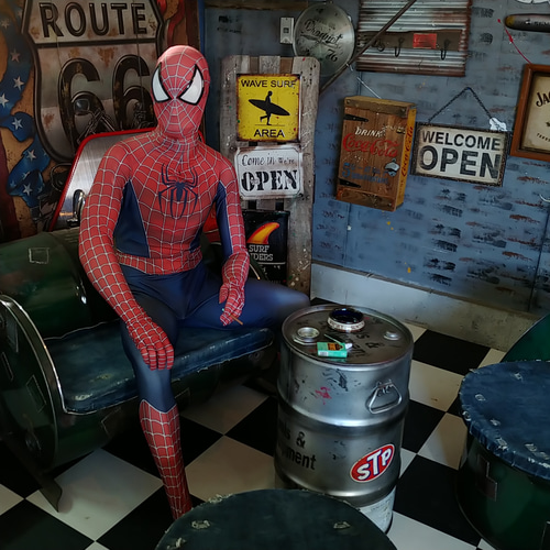 なんちゃって！スパイダーマン/ アメコミ 立体看板（マーベル 