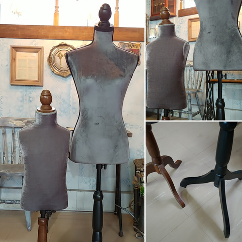 アンティーク調/ 婦人トルソー & 子供トルソーのおまけ付き/ #店舗什器