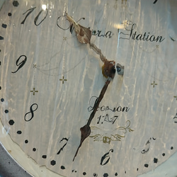 アンティークstyle（Lサイズ） 壁掛け 両面時計/ アンティークシルバーゴールド/ #店舗什器 #リバーシブル 9枚目の画像