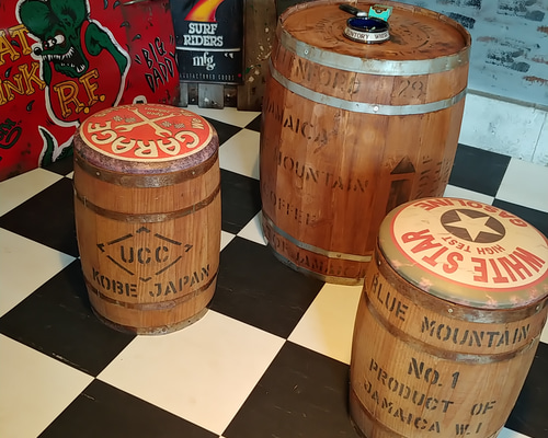 アメリカン ヴィンテージ Style/ Cafe 樽 キャビネットテーブル