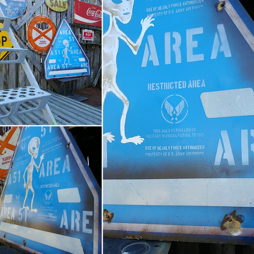 ☆JAP ROAD SIGN 改☆ アメリカンジョーク《道路標識》AREA51