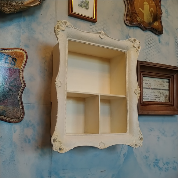 Antique商材/ Wall Decoration Frame（飾り台） シャビーシック ロイヤルサロン/ （アンティ 3枚目の画像