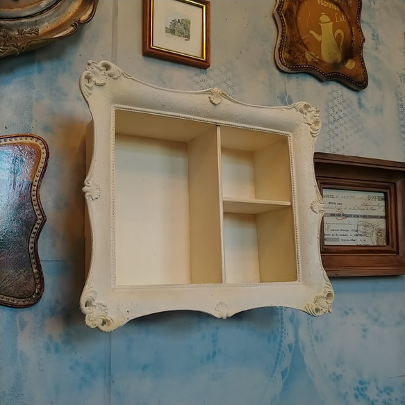 Antique商材/ Wall Decoration Frame（飾り台） シャビーシック ロイヤルサロン/ （アンティ 4枚目の画像