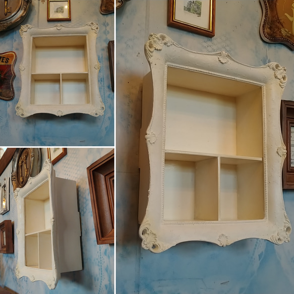 Antique商材/ Wall Decoration Frame（飾り台） シャビーシック ロイヤルサロン/ （アンティ 7枚目の画像