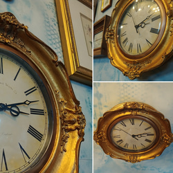アンティークな部屋/ Solid decoration Wall Clock/ インテリア装飾壁掛け時計（ゴールド） 7枚目の画像