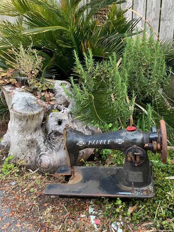 【O-1636】MACHIN ミシン ガーデニング アンティーク リメイク O-1636】MACHIN ミシン ガーデニング アンティーク リメイク