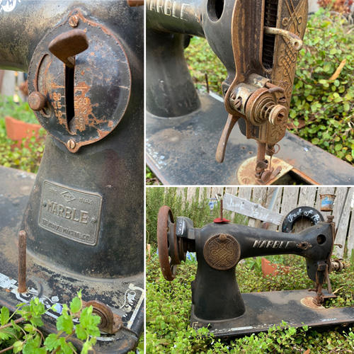 アンティークミシンヘッド②アンティークな家/ガーデニング商材